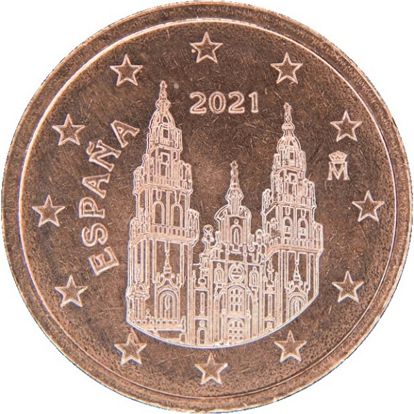 Испания 2 Евро цент (2021) KM#