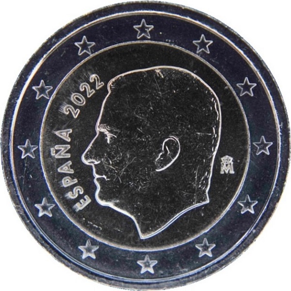 Испания 2 Евро (2022) KM#
