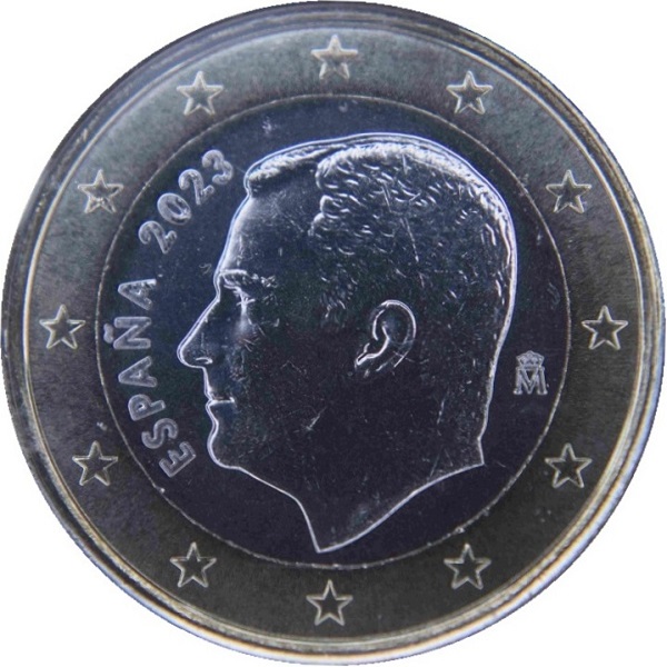 Spain 1 Euro (2023) KM#