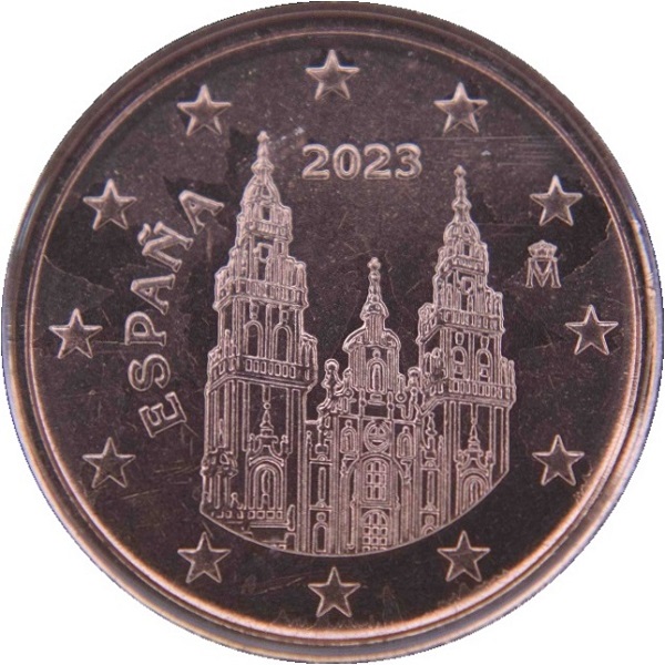 Испания 1 Евро цент (2023) KM#