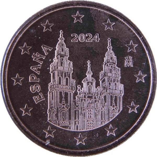 Spain 5 Euro cent (2024) KM#