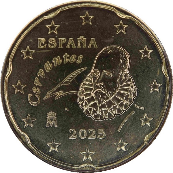 Spain 20 Euro cent (2025) KM#
