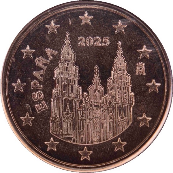 Испания 2 Евро цент (2025) KM#