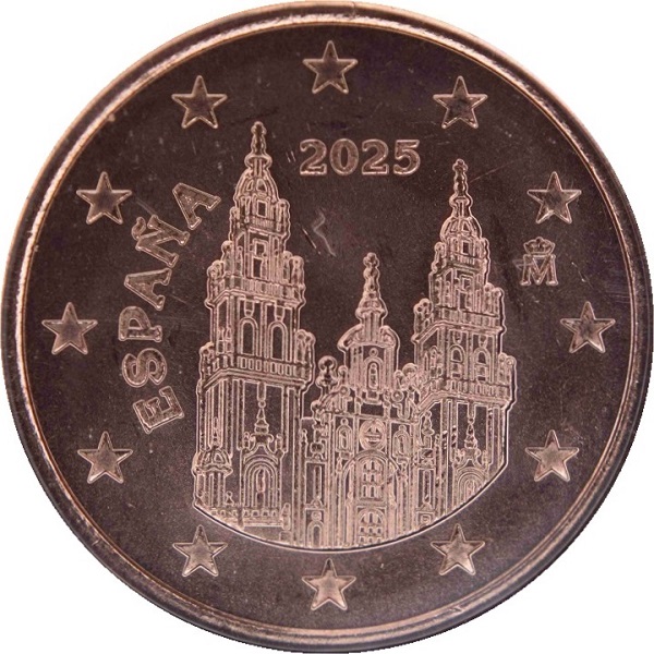 Испания 5 Евро цент (2025) KM#