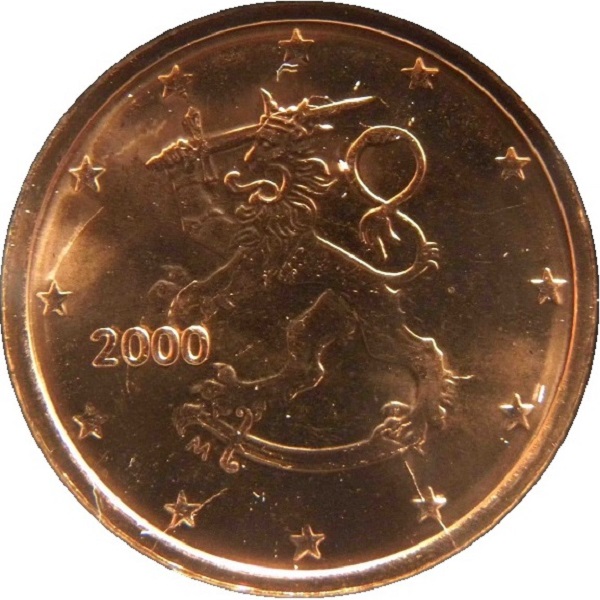 Финляндия 2 Евро цент (2000) KM#