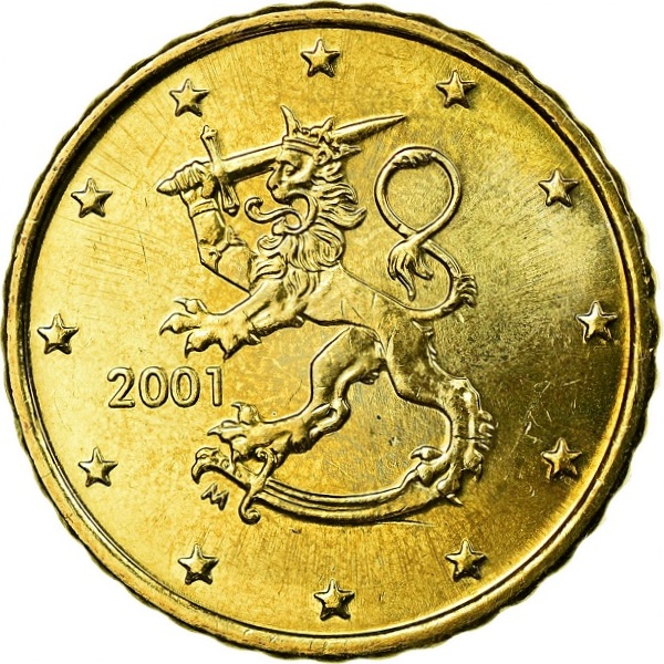 Финляндия 10 Евро цент (2001) KM#