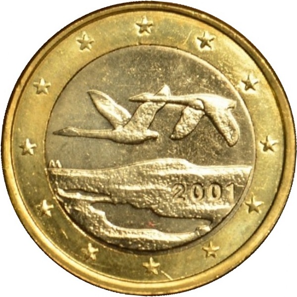 Финляндия 1 Евро (2001) KM#