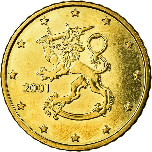 Финляндия 50 Евро цент (2001) KM#