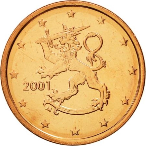 Финляндия 5 Евро цент (2001) KM#