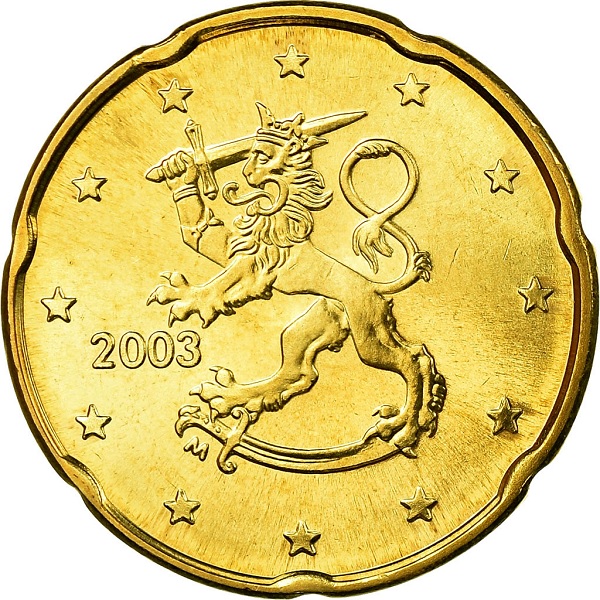 Финляндия 20 Евро цент (2003) KM#