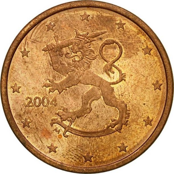 Финляндия 5 Евро цент (2004) KM#