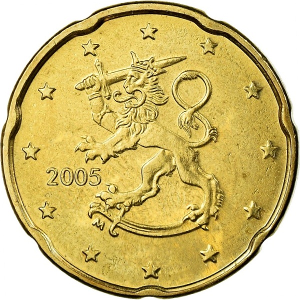 Финляндия 20 Евро цент (2005) KM#