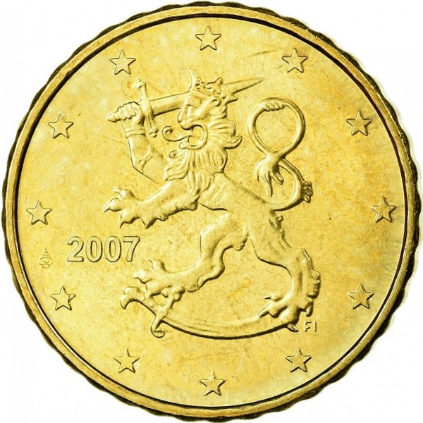 Финляндия 10 Евро цент (2007) KM#