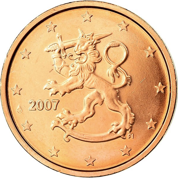 Финляндия 2 Евро цент (2007) KM#