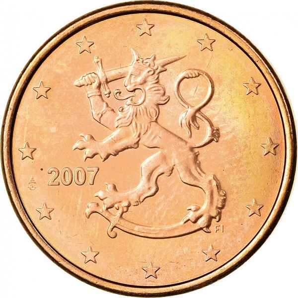 Финляндия 5 Евро цент (2007) KM#