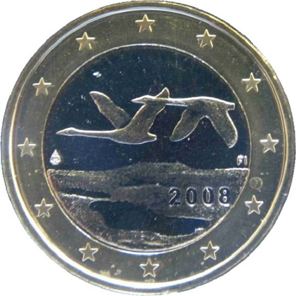 Финляндия 1 Евро (2008) KM#