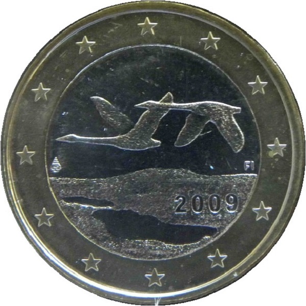 Финляндия 1 Евро (2009) KM#