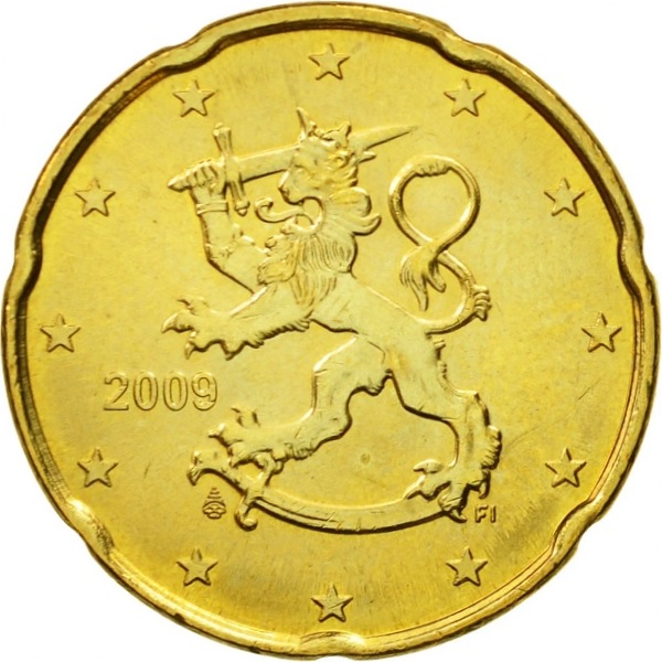 Финляндия 20 Евро цент (2009) KM#