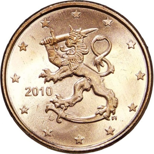 Финляндия 5 Евро цент (2010) KM#