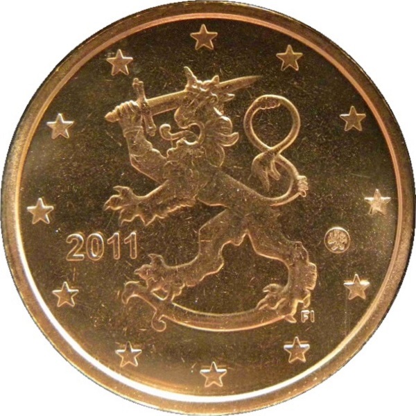 Финляндия 2 Евро цент (2011) KM#