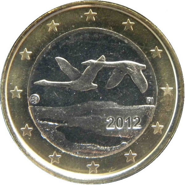 Финляндия 1 Евро (2012) KM#