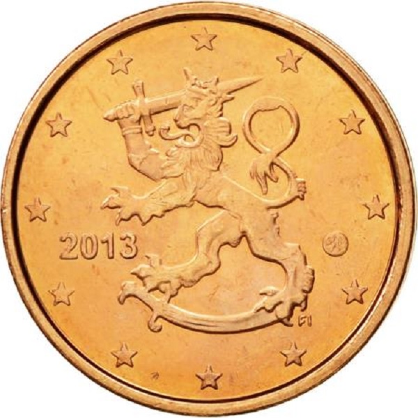 Финляндия 2 Евро цент (2013) KM#