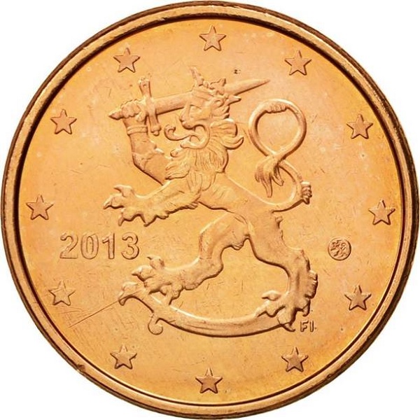 Финляндия 5 Евро цент (2013) KM#