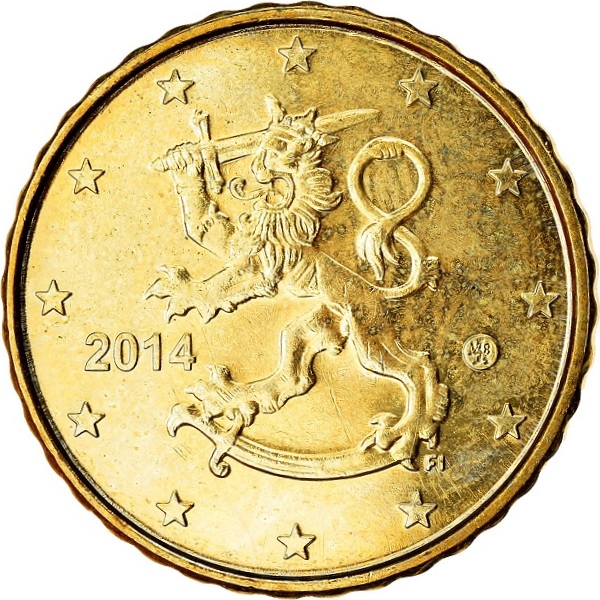 Финляндия 10 Евро цент (2014) KM#