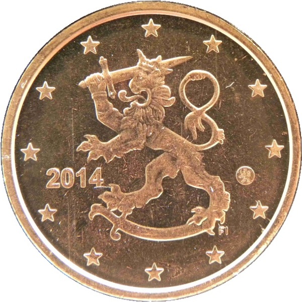 Финляндия 2 Евро цент (2014) KM#