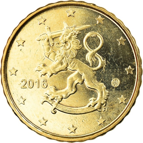Финляндия 10 Евро цент (2016) KM#