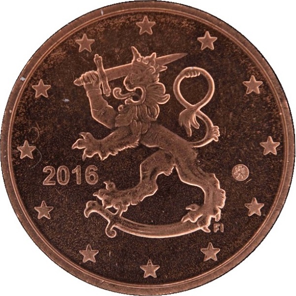 Финляндия 5 Евро цент (2016) KM#
