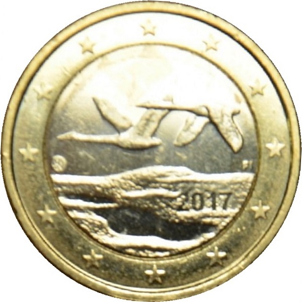 Финляндия 1 Евро (2017) KM#