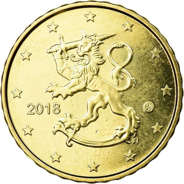 Финляндия 10 Евро цент (2018) KM#