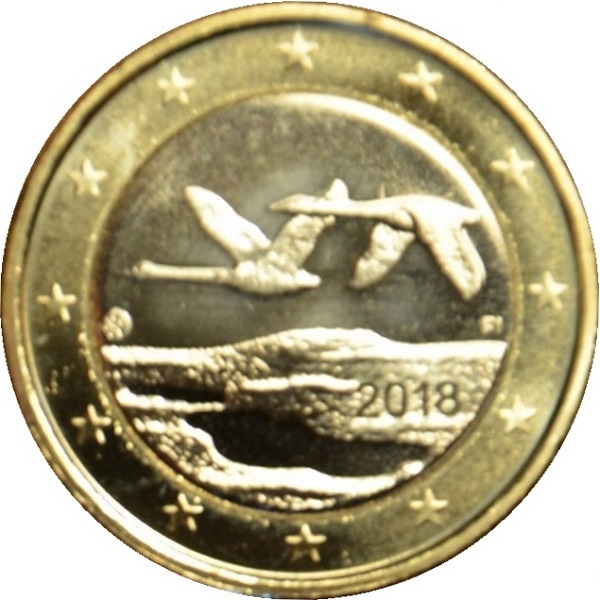 Финляндия 1 Евро (2018) KM#