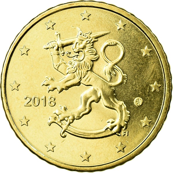 Финляндия 50 Евро цент (2018) KM#