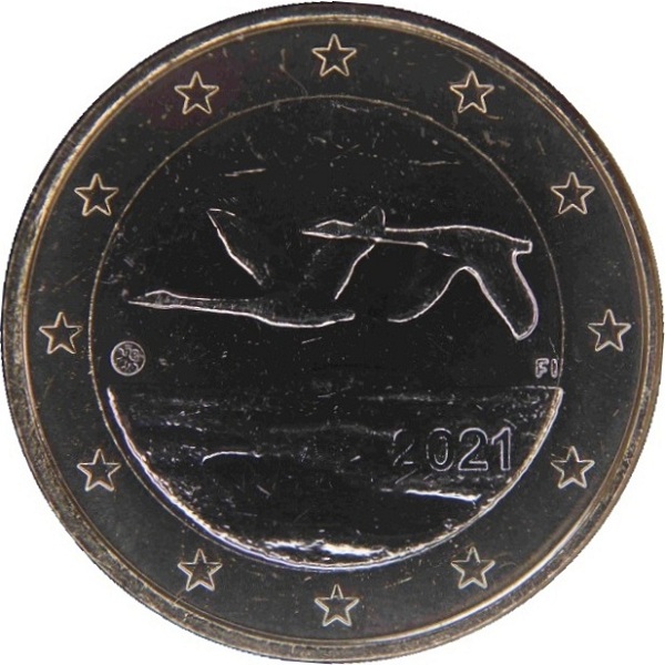 Финляндия 1 Евро (2021) KM#