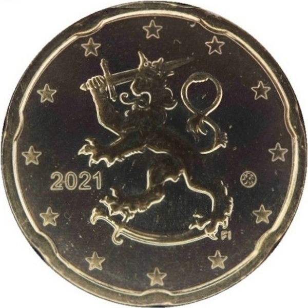 Финляндия 20 Евро цент (2021) KM#