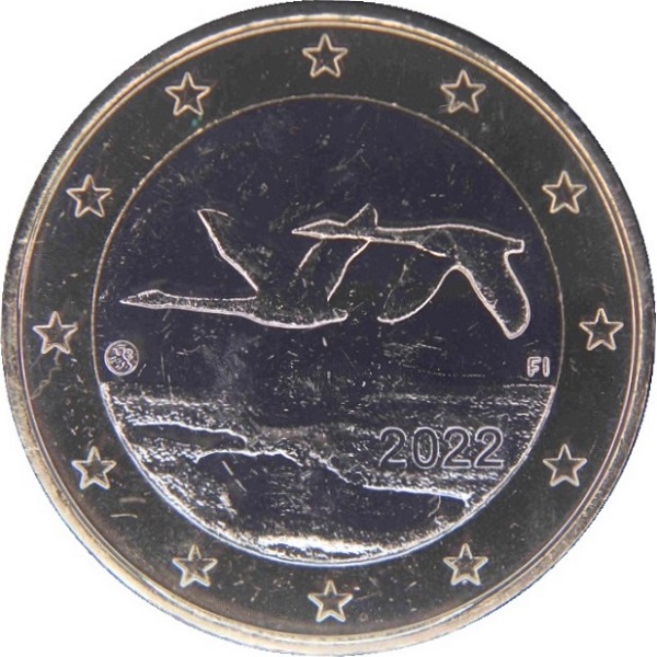 Финляндия 1 Евро (2022) KM#