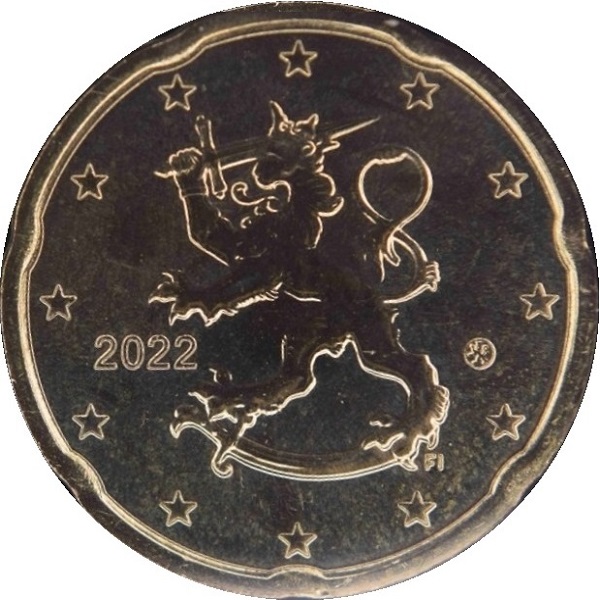Финляндия 20 Евро цент (2022) KM#