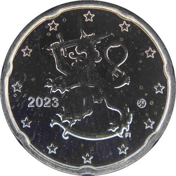 Финляндия 20 Евро цент (2023) KM#