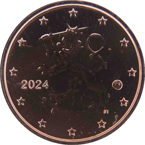 Finland 1 Euro cent (2024) KM#