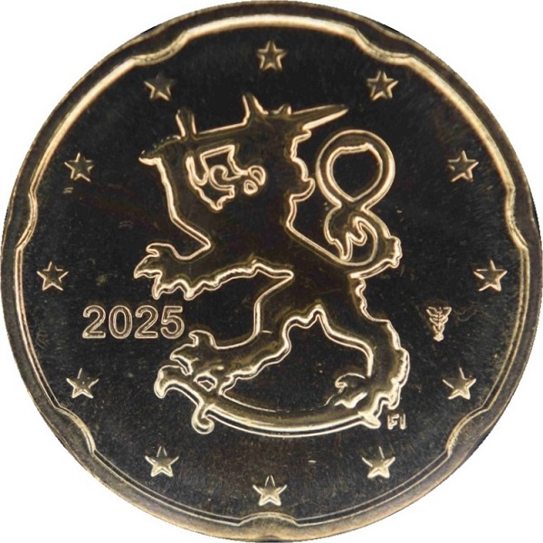 Finland 20 Euro cent (2025) KM#