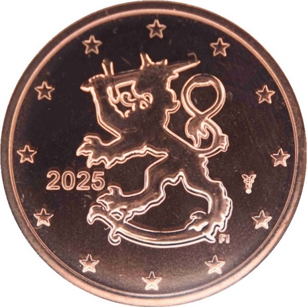 Finland 5 Euro cent (2025) KM#