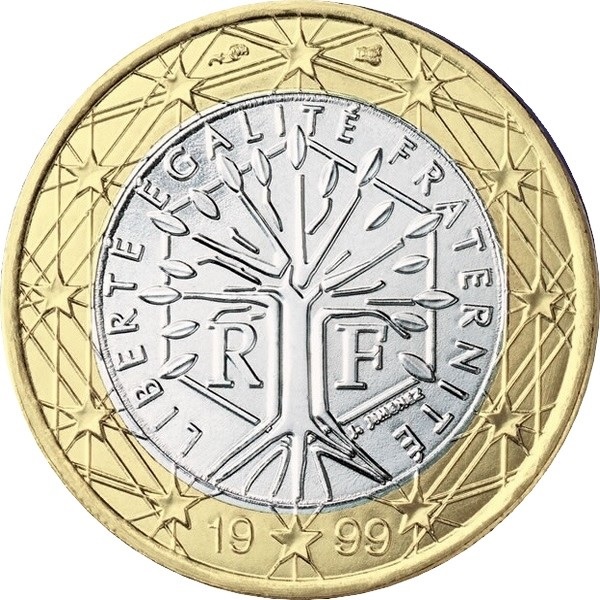 France 1 Euro (1999) KM#