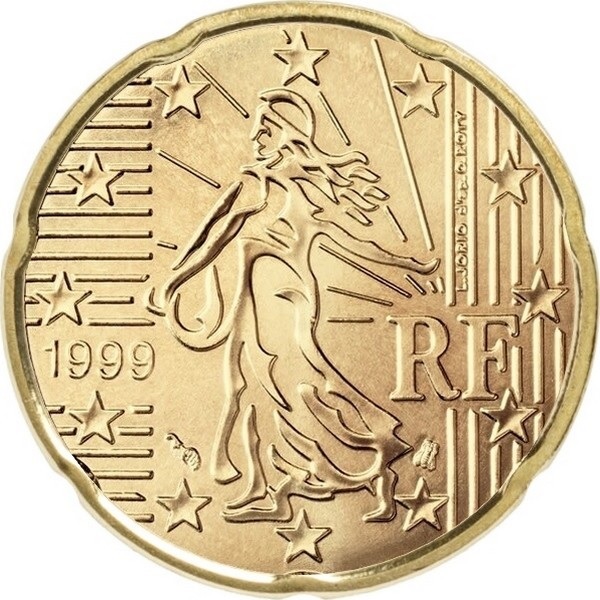 France 20 Euro cent (1999) KM#