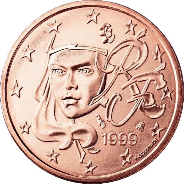France 2 Euro cent (1999) KM#