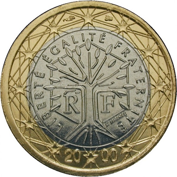 Франция 1 Евро (2000) KM#