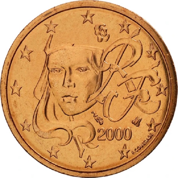 France 2 Euro cent (2000) KM#
