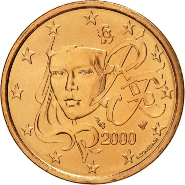 France 5 Euro cent (2000) KM#