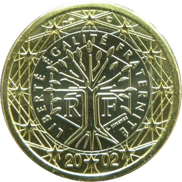 Франция 1 Евро (2002) KM#